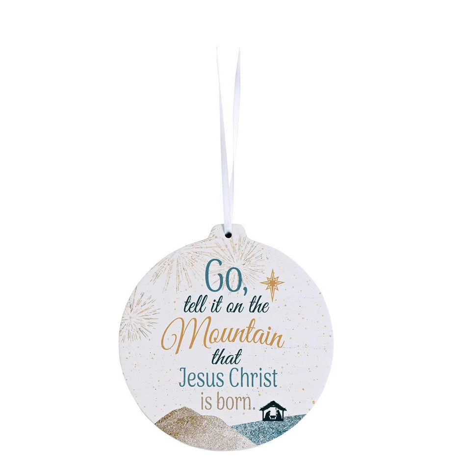 Wood Ornament Go Tell It On The Mountain by Dicksons