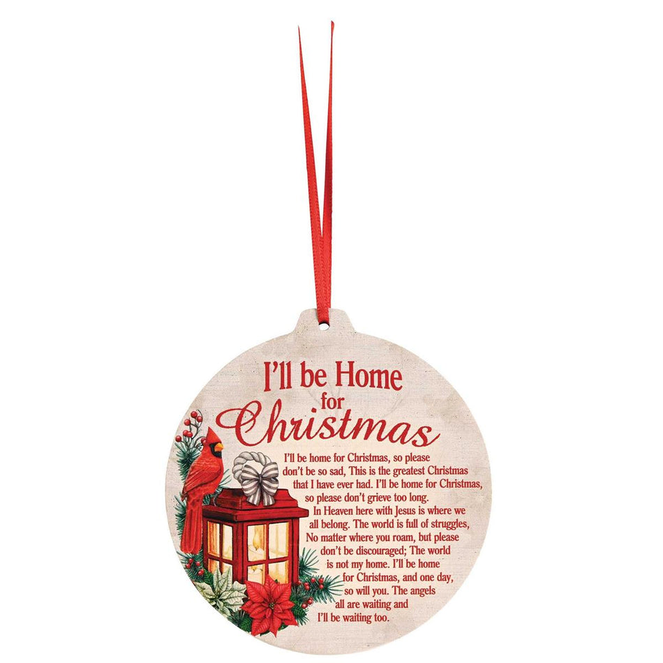Wood Ornament Home For Christmas by Dicksons