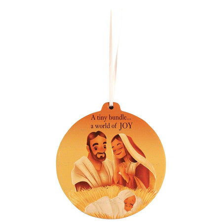 Wood Ornament A Tiny Bundle by Dicksons