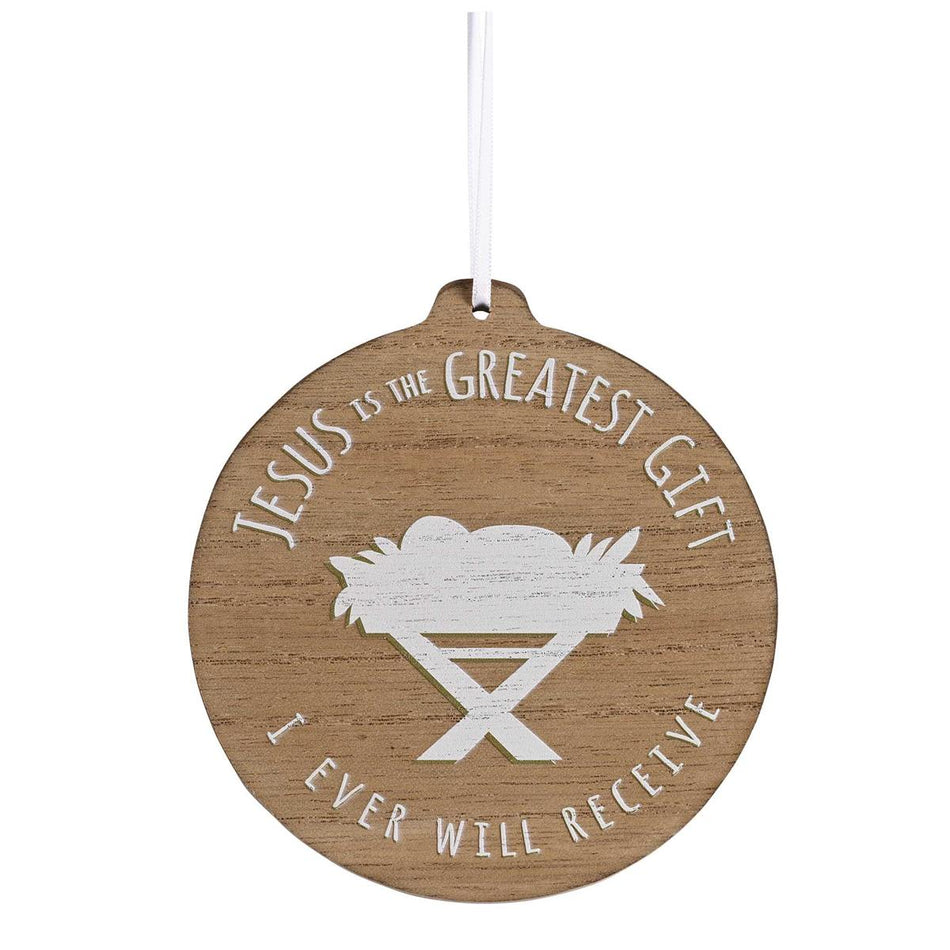 Ornament Wooden Jesus Is The Greatest by Dicksons
