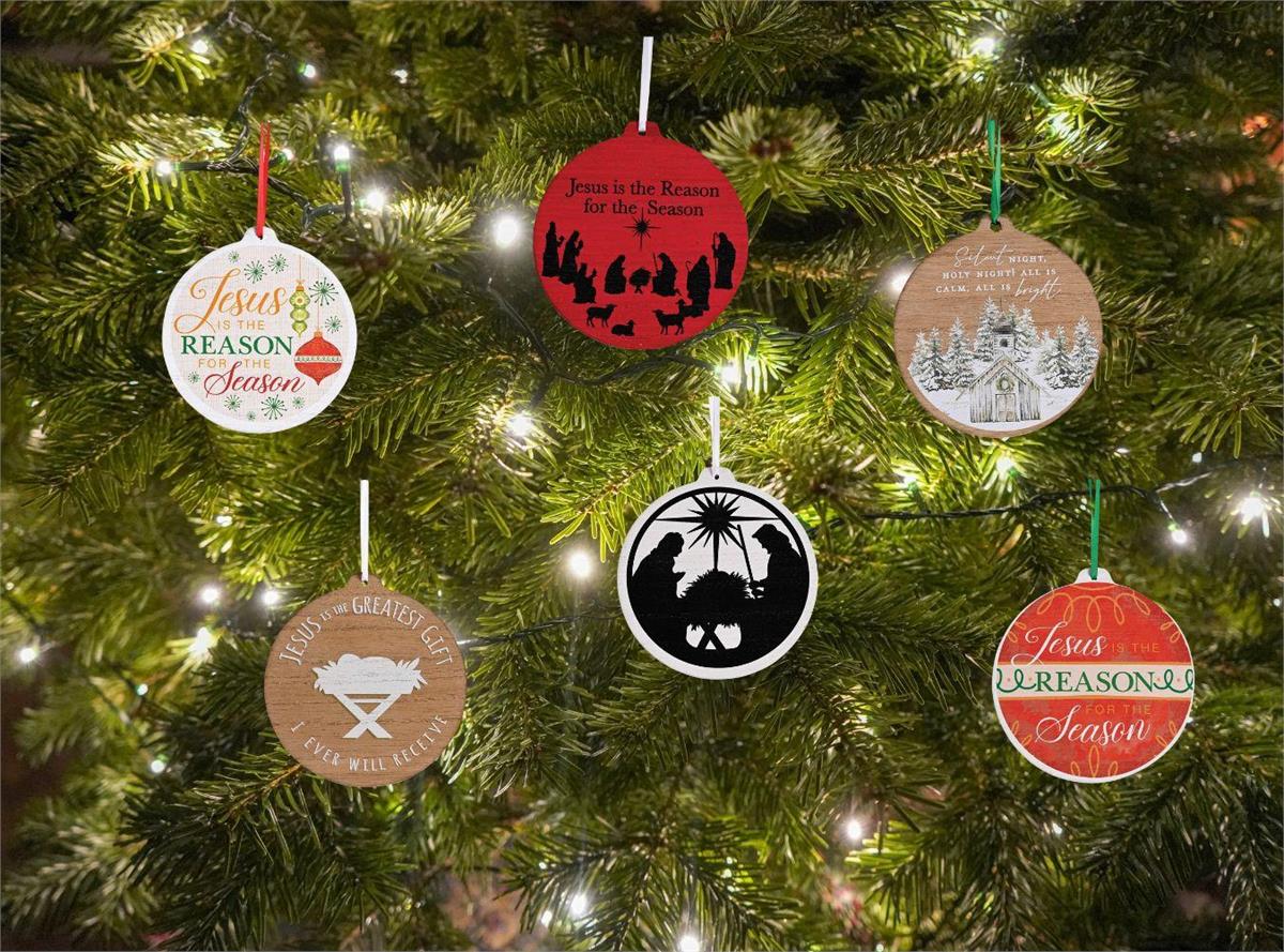 Ornament Wooden Holy Family Silhouette by Dicksons, product view 3