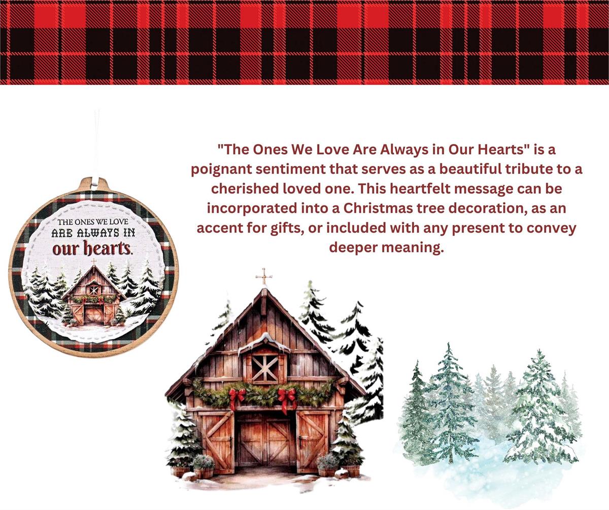 Ornament The Ones We Love Cabin 4.25H by Dicksons, product view 3