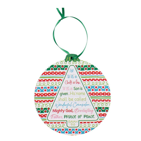 Ornament For To Us A Child Is Born by Dicksons