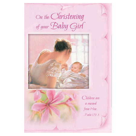 On the Christening of Your Baby Girl Card by Catholic Brands