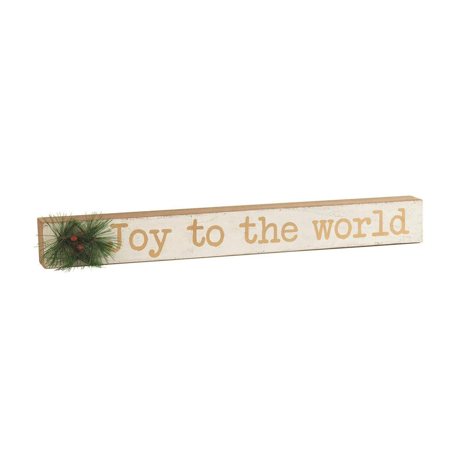 Joy To The World Tabletop Sign Gold by Dicksons