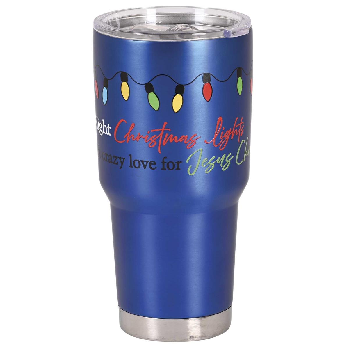 Christmas Blue Tumbler String Lights by Dicksons, product view 2
