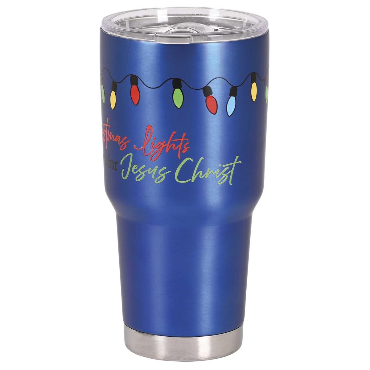 Christmas Blue Tumbler String Lights by Dicksons, product view 3