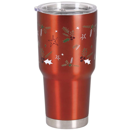 Christmas Red Tumbler Joy Confetti by Dicksons, product view 2