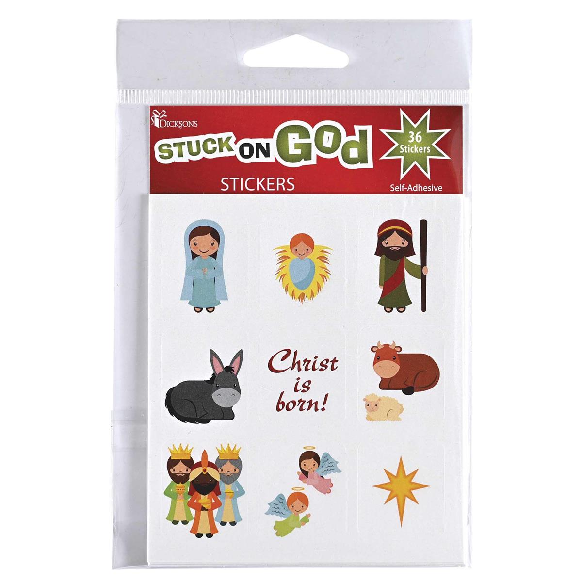 Sticker Sheets Nativity Scenes Square by Dicksons