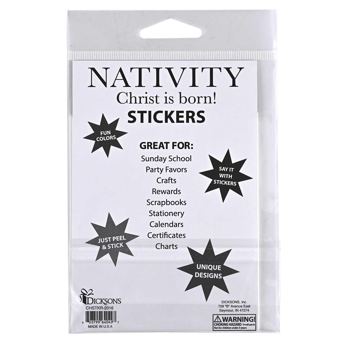 Sticker Sheets Nativity Scenes Square by Dicksons, product view 2