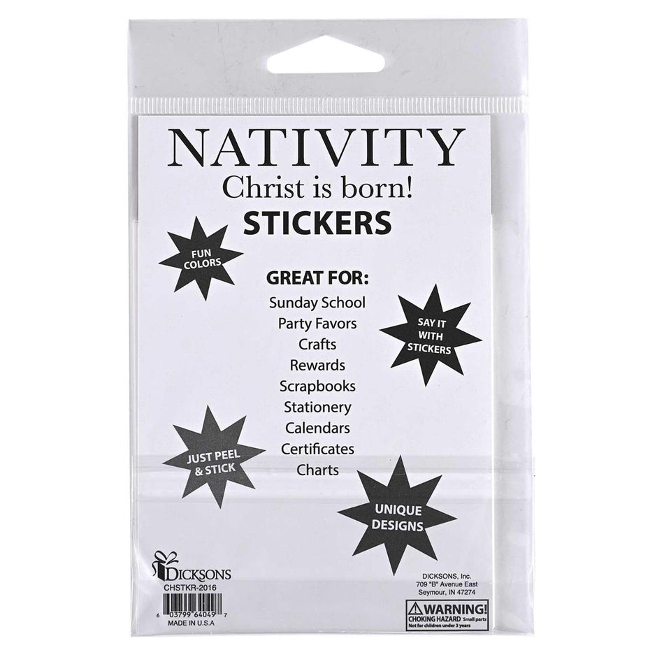 Sticker Sheets Nativity Scenes Square by Dicksons, product view 2