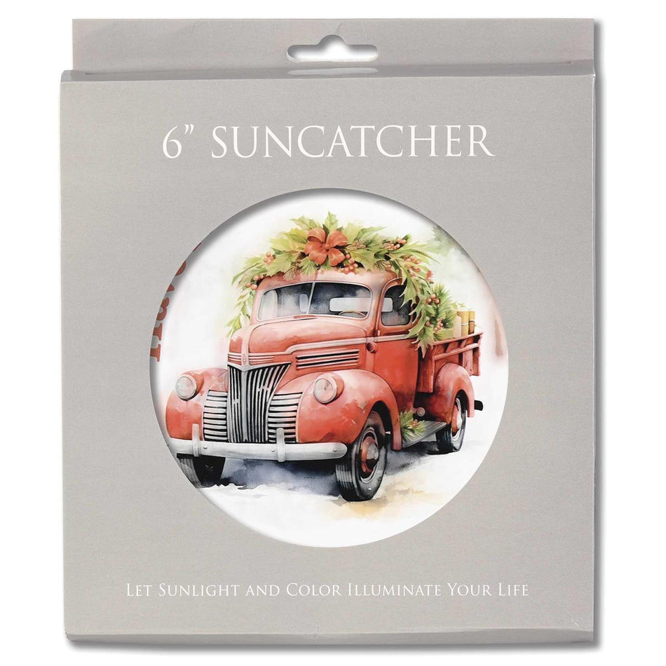 Suncatcher Red Truck Merry Christmas by Dicksons, product view 2