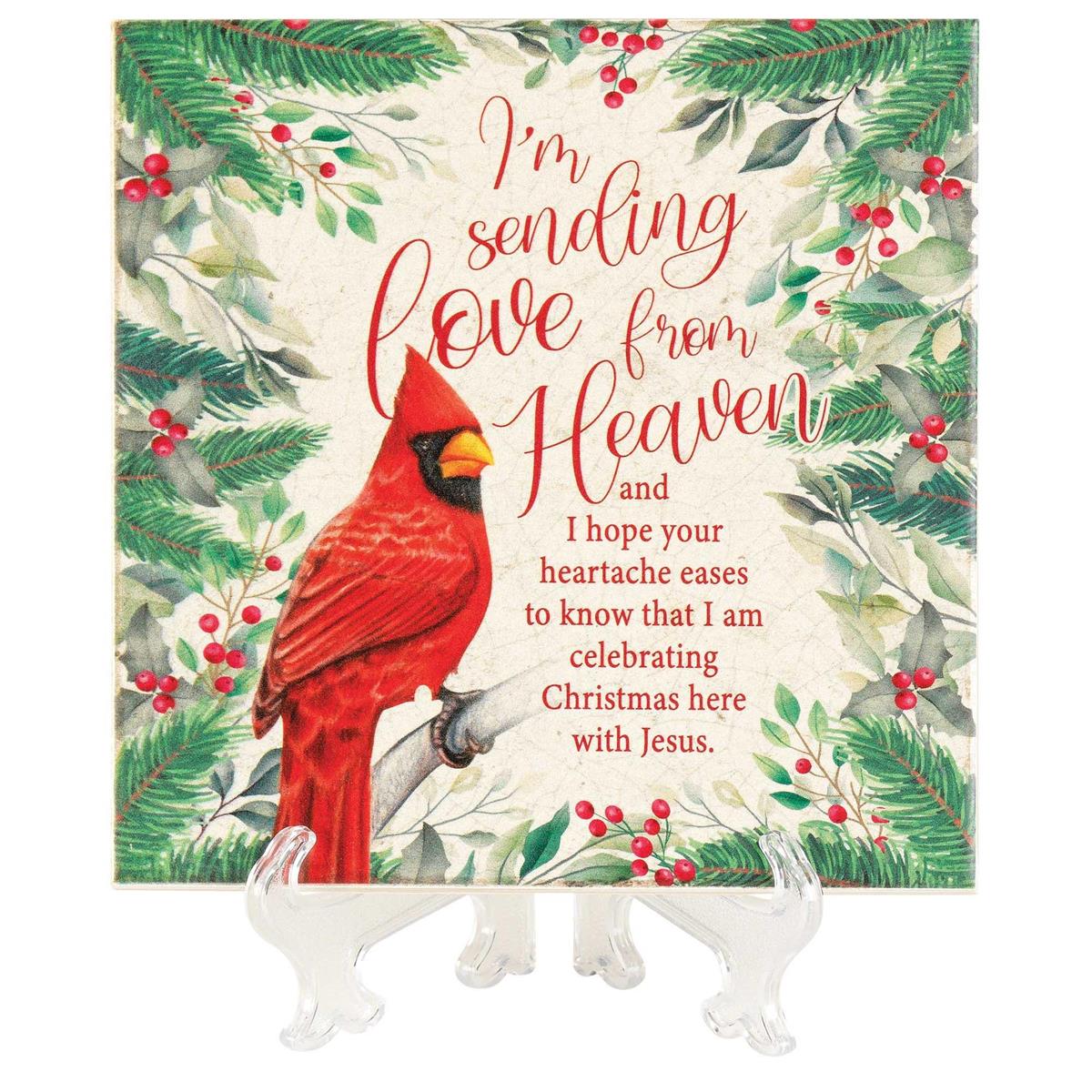 Tabletop Tile Cardinal I Am Sending by Dicksons, product view 2