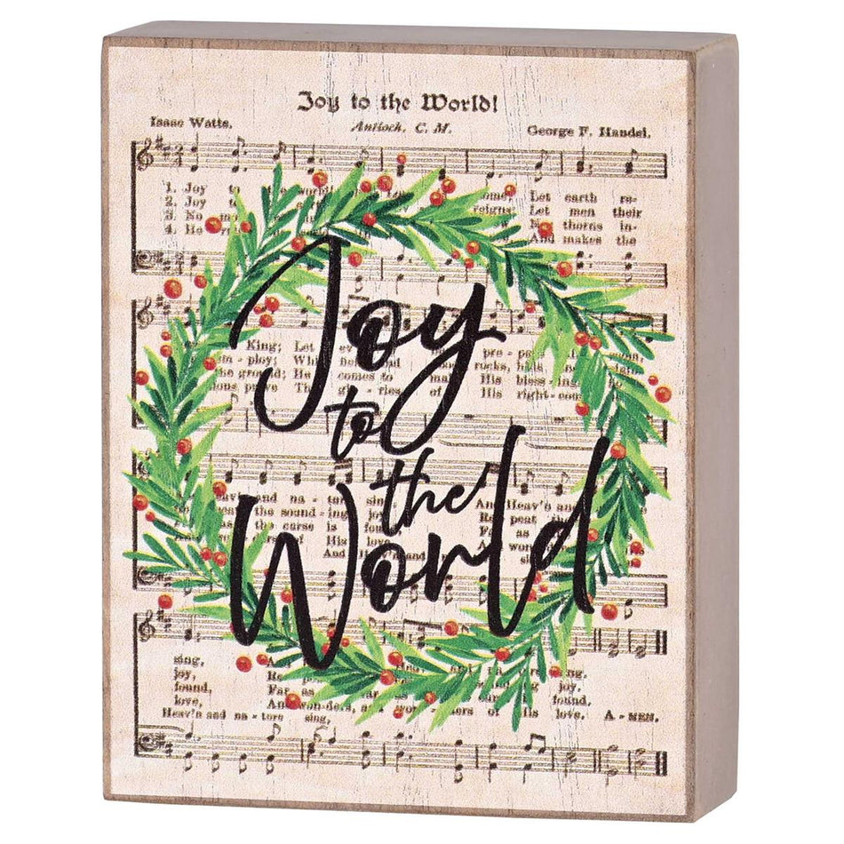 Tabletop Plaque Joy To The World Hymn by Dicksons