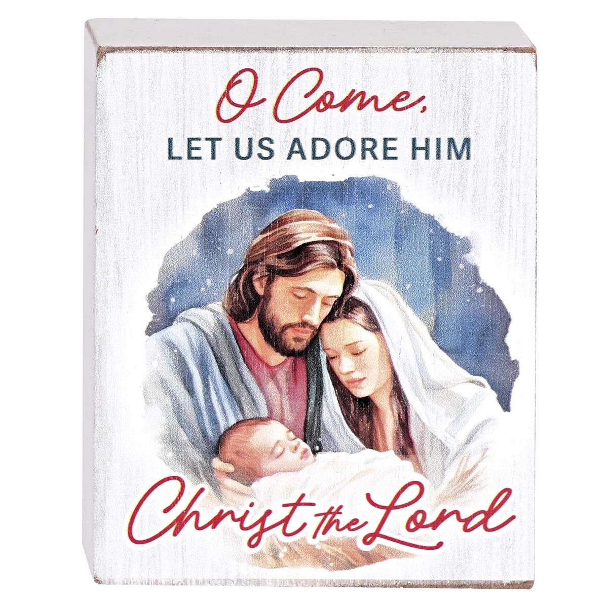 Tabletop Plaque Christ Is Lord Wood by Dicksons, product view 2