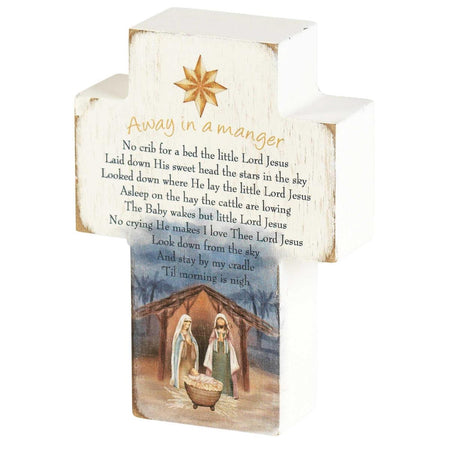 Tabletop Cross Away in A Manger by Dicksons