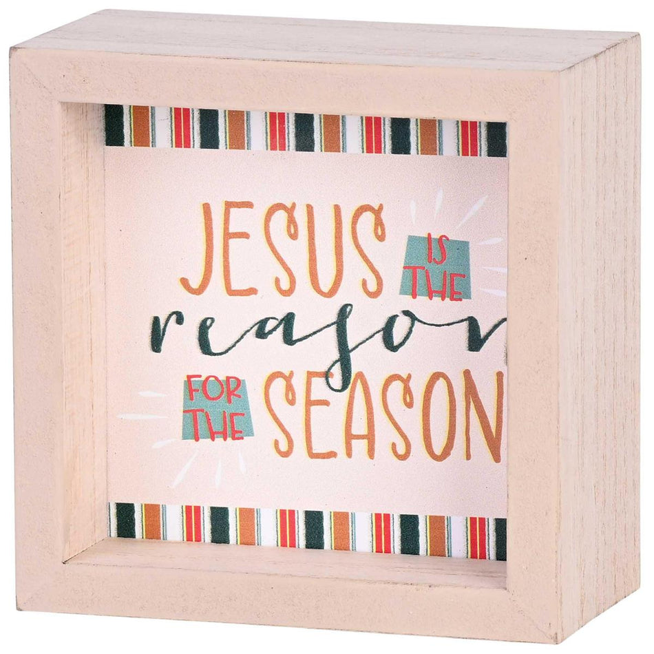 Tabeltop 2 Sided Jesus Is The Reason 4X4 by Dicksons