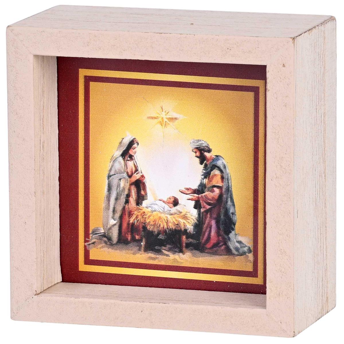 Tabletop 2 Sided Nativity Child Is Born by Dicksons
