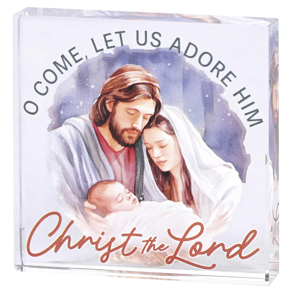 Tabletop Glass Christ Is Lord 3X3 by Dicksons