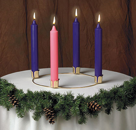 Advent Wreath Candle Set with 1-1/2" Candles by Emkay