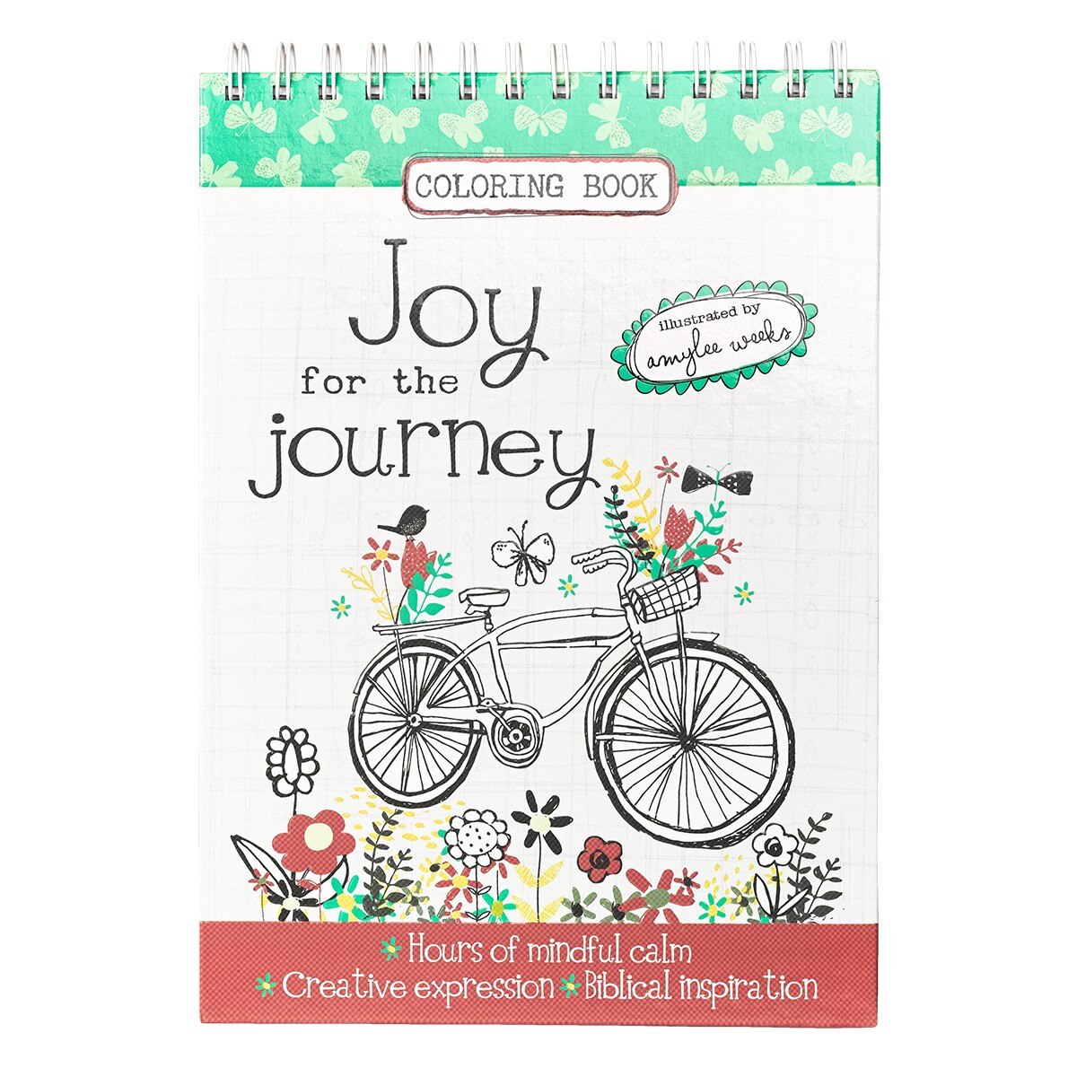 Joy for the Journey Spiral Coloring Book by Christian Art Gifts