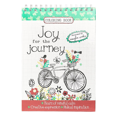 Joy for the Journey Spiral Coloring Book by Christian Art Gifts