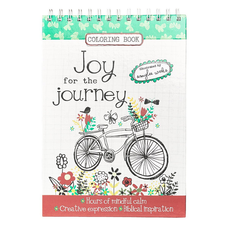 Joy for the Journey Spiral Coloring Book by Christian Art Gifts