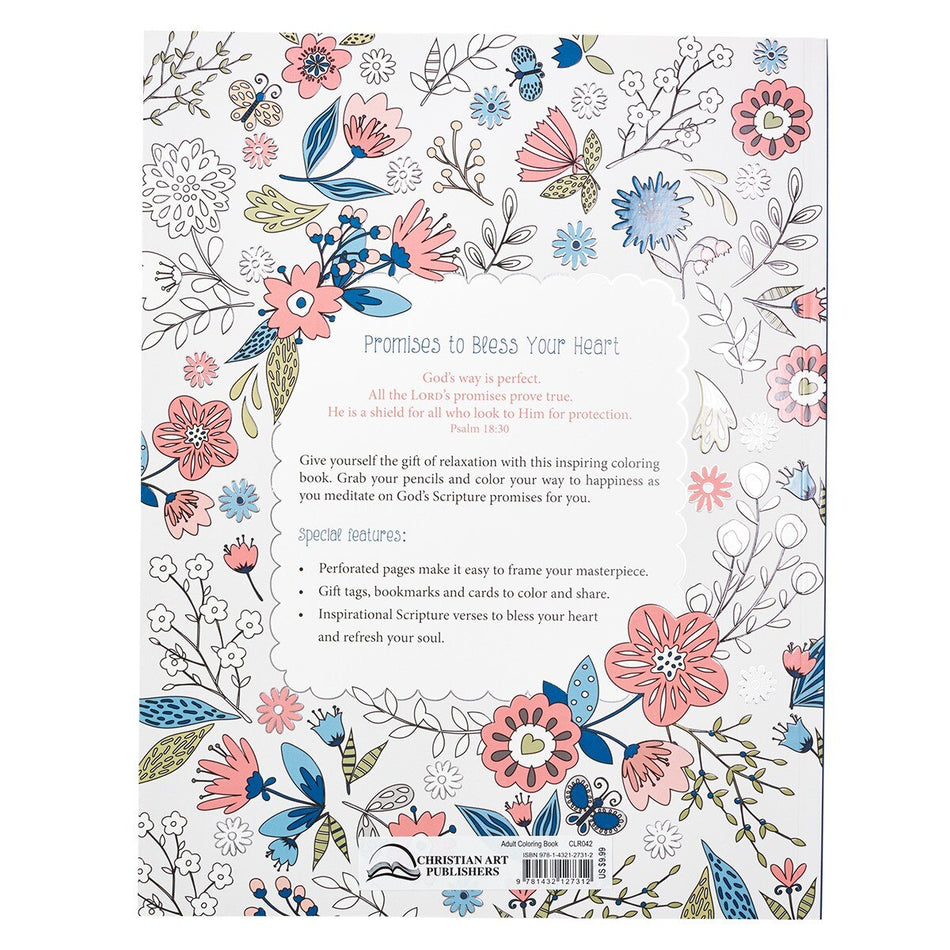 Promises to Bless Your Heart Coloring Book by Christian Art Gifts, product view 2