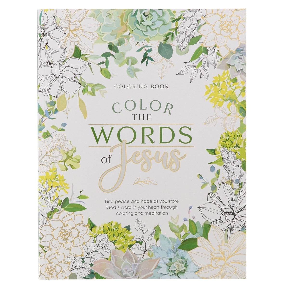 Color the Words of Jesus Coloring Book by Christian Art Gifts