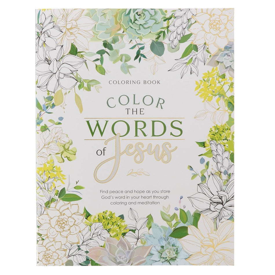 Color the Words of Jesus Coloring Book by Christian Art Gifts