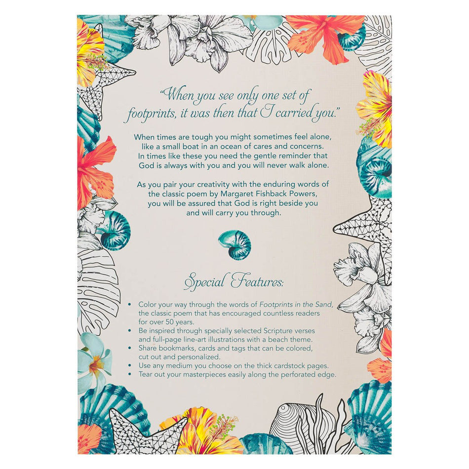 Footprints in the Sand Coloring Book by Christian Art Gifts, product view 2
