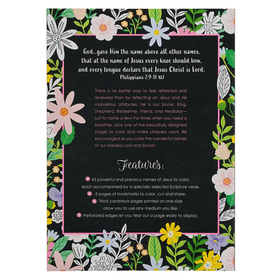 The Names of Jesus Coloring Book by Christian Art Gifts, product view 2