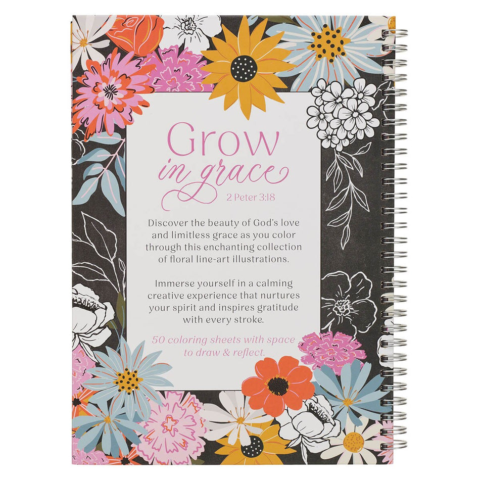 Grow in Grace Spiral Coloring Book - 2 Peter 3:18 by Christian Art Gifts, product view 2