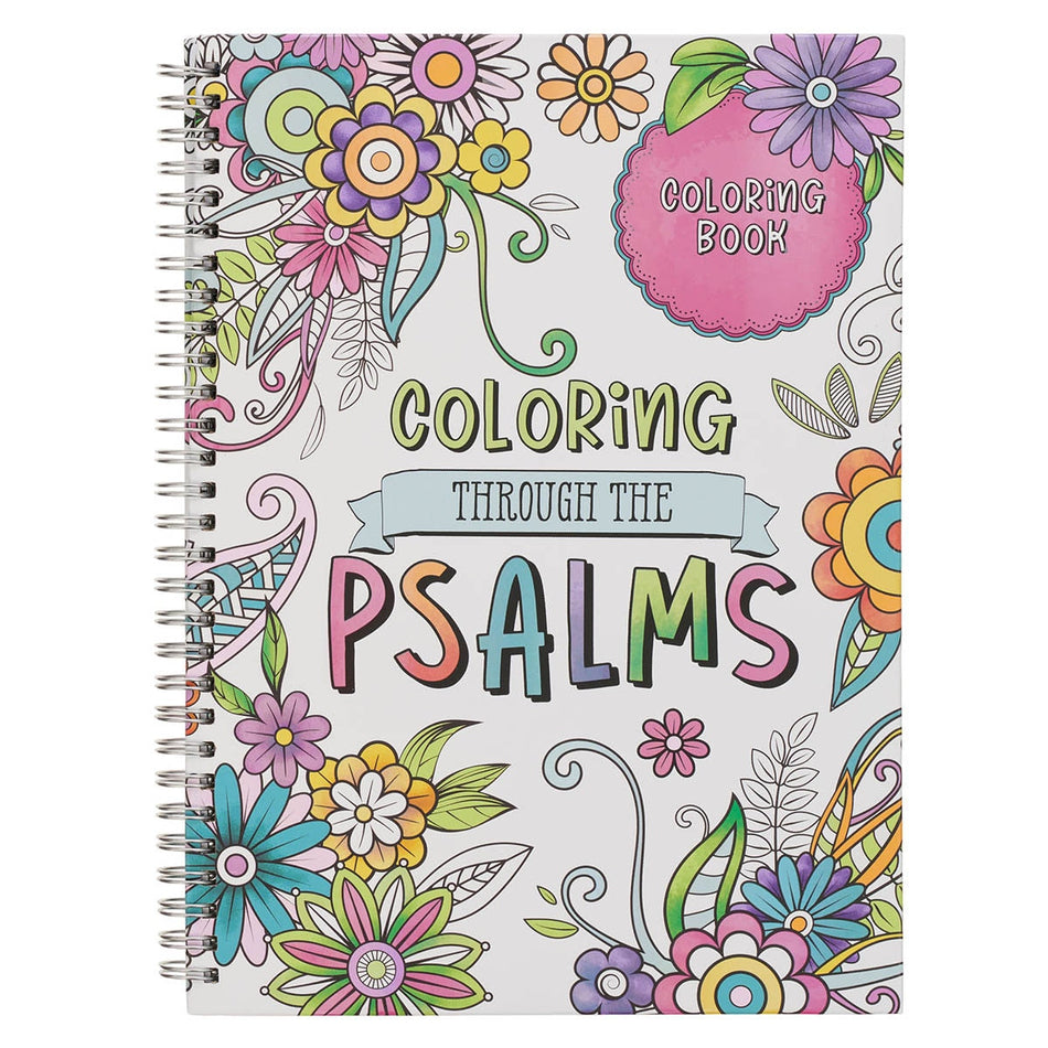 Coloring through the Psalms Spiral Coloring Book by Christian Art Gifts