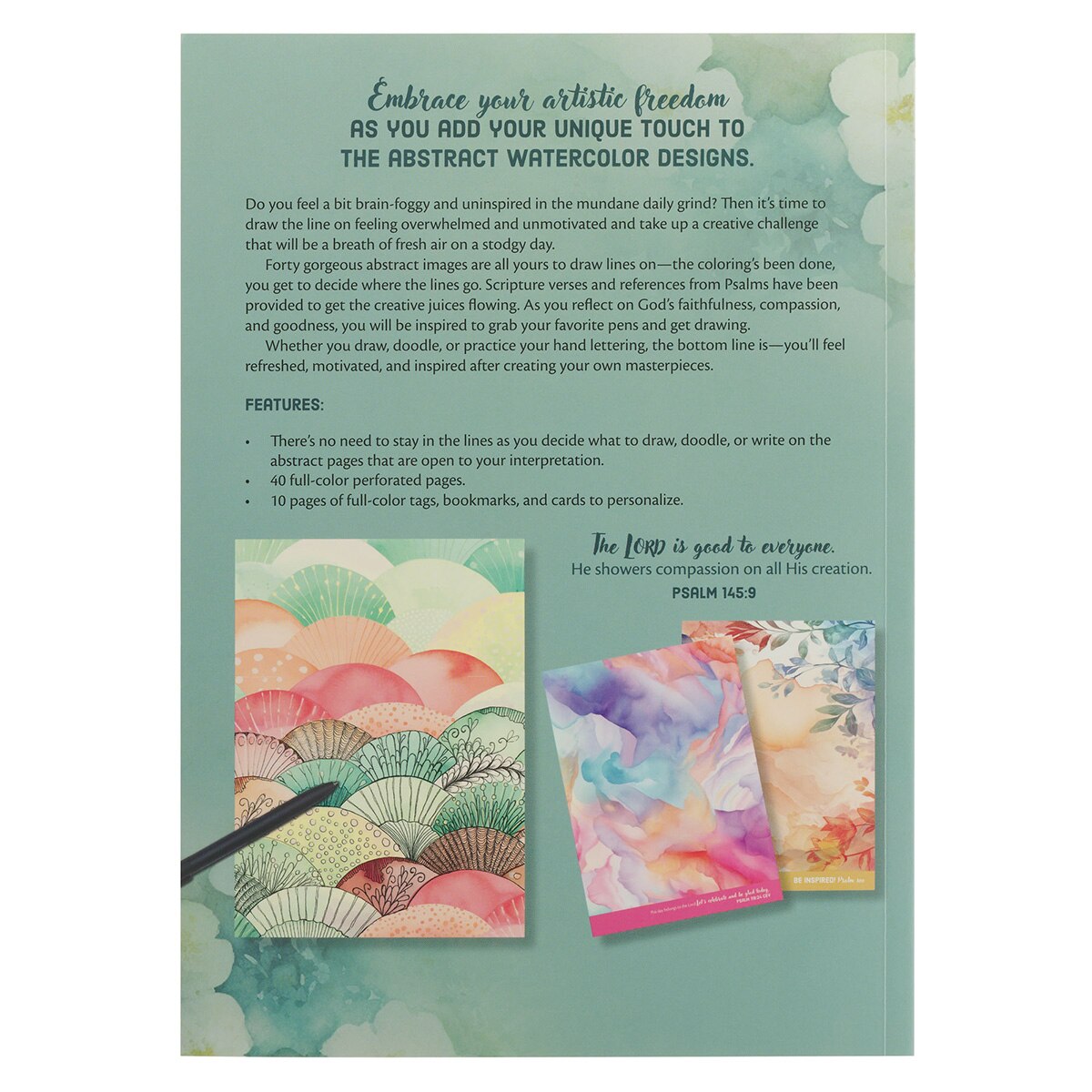 God is Good Reverse Coloring Book by Christian Art Gifts, product view 2