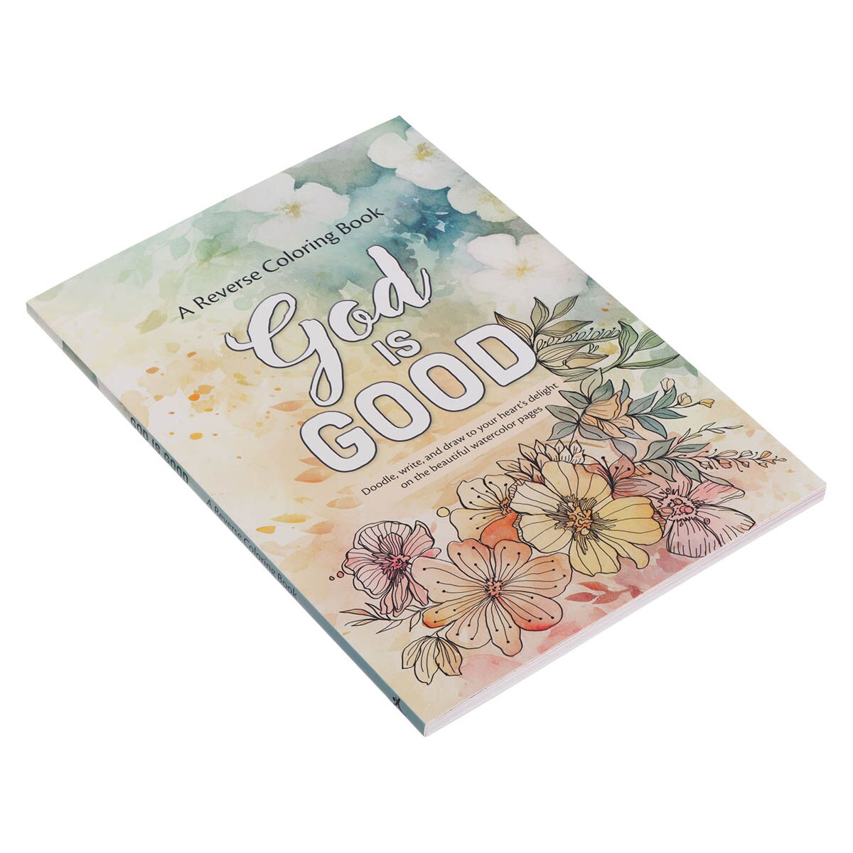 God is Good Reverse Coloring Book by Christian Art Gifts, product view 3
