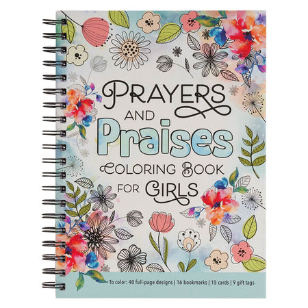 Prayers and Praises Coloring Book for Girls by Christian Art Gifts