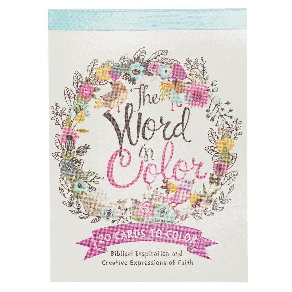 The Word in Color Coloring Postcards by Christian Art Gifts