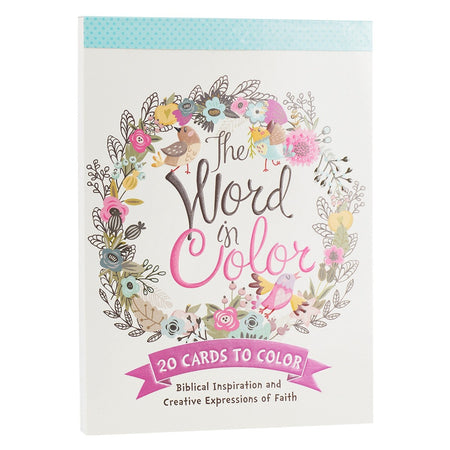 The Word in Color Coloring Postcards by Christian Art Gifts, product view 5