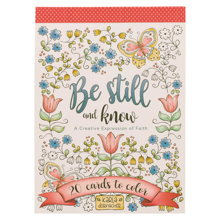 Be Still and Know Coloring Cards by Christian Art Gifts