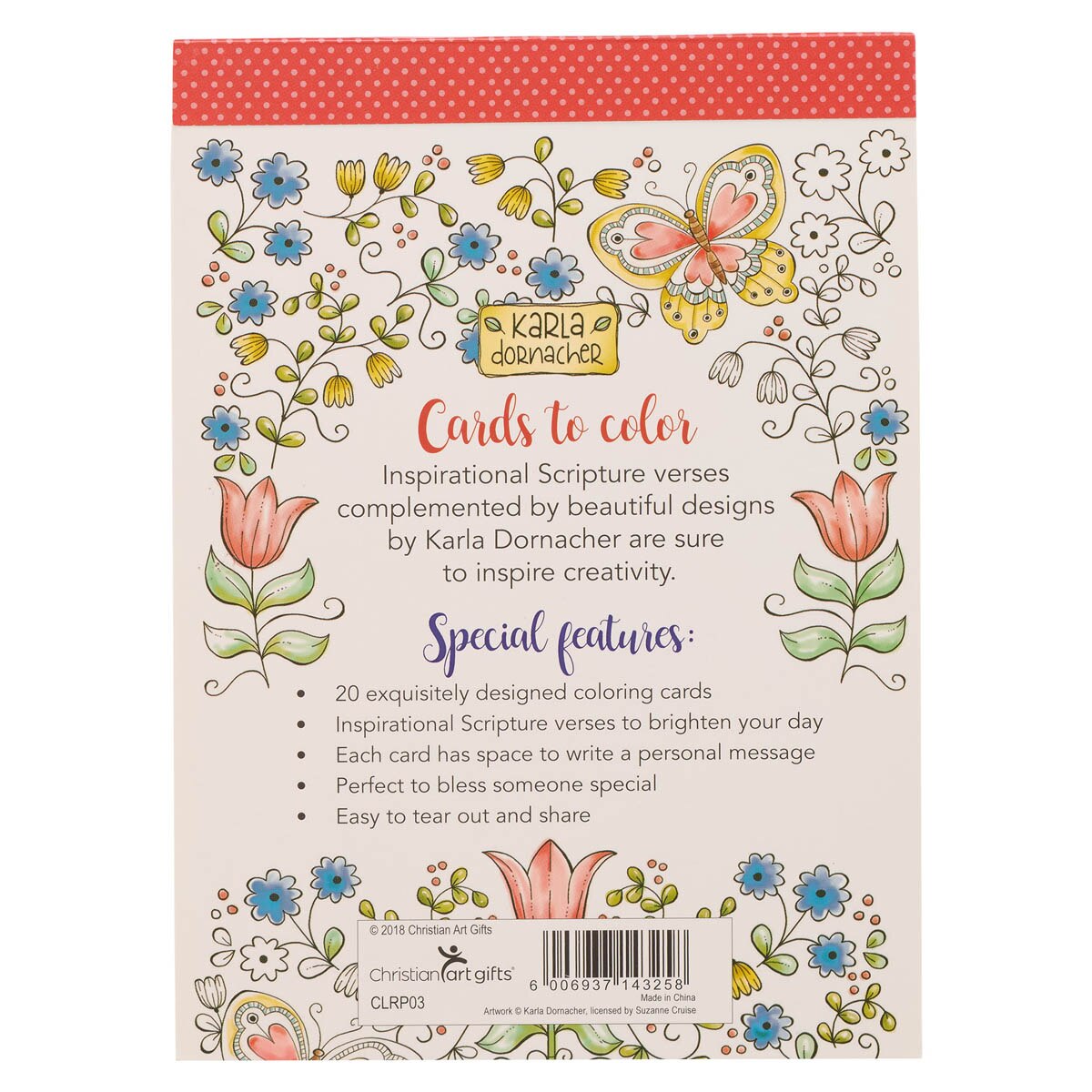 Be Still and Know Coloring Cards by Christian Art Gifts, product view 2