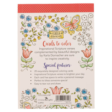 Be Still and Know Coloring Cards by Christian Art Gifts, product view 2