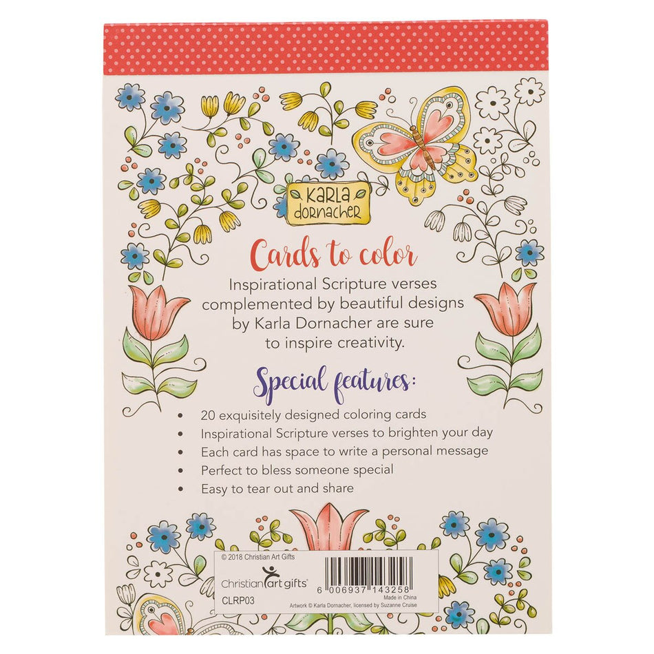 Be Still and Know Coloring Cards by Christian Art Gifts, product view 2