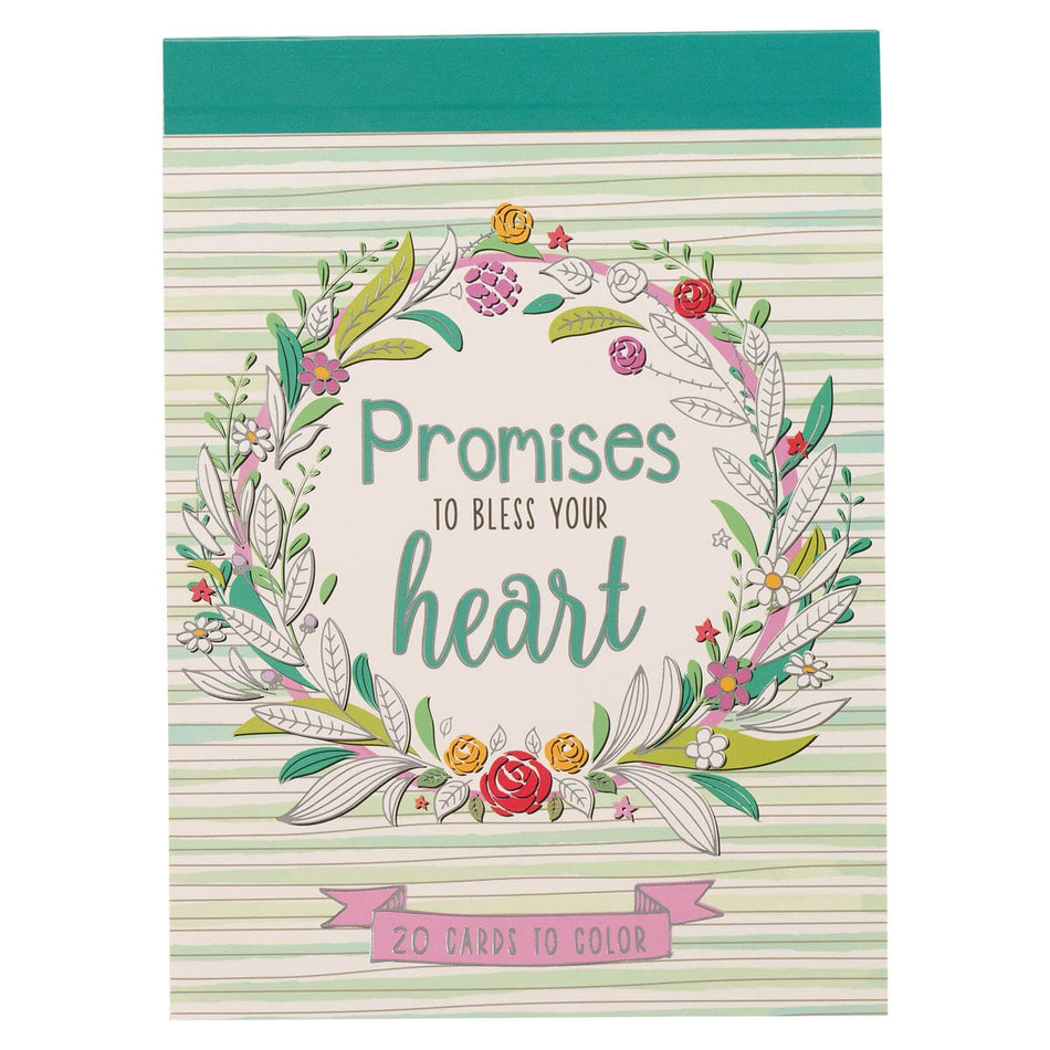 Promises to Bless Your Heart Coloring Cards by Christian Art Gifts