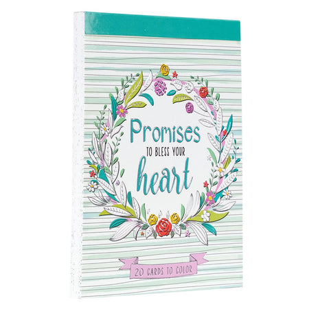 Promises to Bless Your Heart Coloring Cards by Christian Art Gifts, product view 4