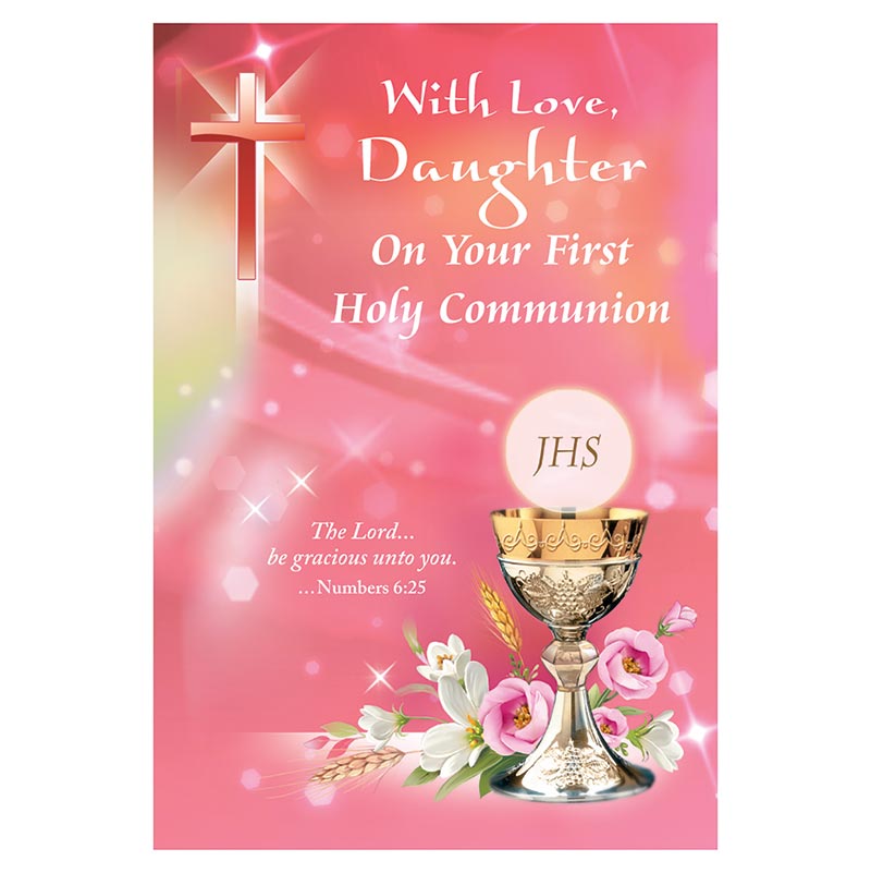 With Love, Daughter on Your First Communion Card by Catholic Brands