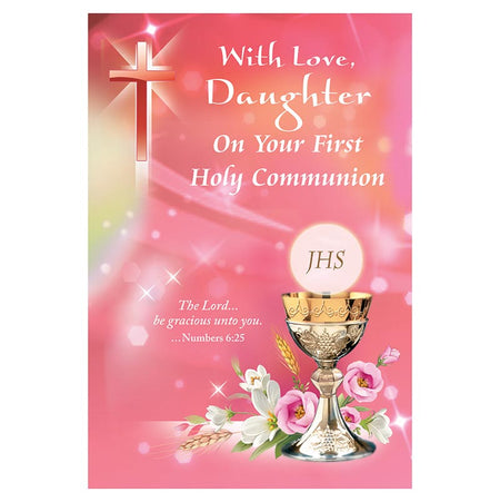With Love, Daughter on Your First Communion Card by Catholic Brands