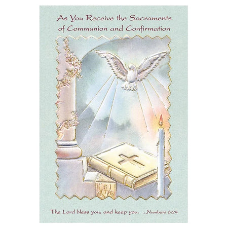 As You Receive the Sacraments of Communion and Confirmation Card by Catholic Brands