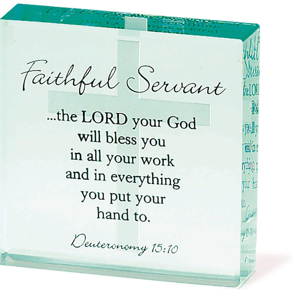 Faithful Servant Tabletop Mini Plaque by Dicksons