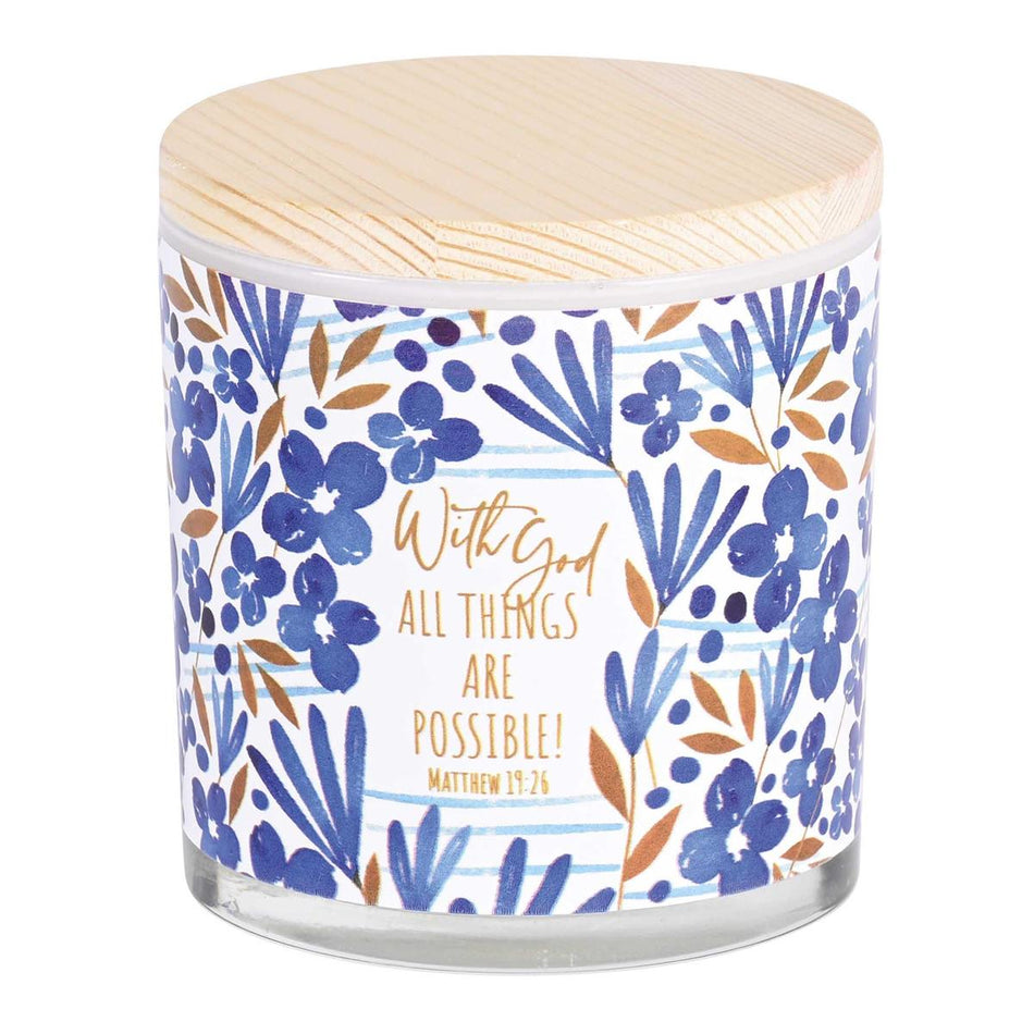 Soy Candle With God All Things 13 Oz by Dicksons